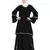 Black Embroidered Nida Abaya