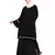 Black Embroidered Nida Abaya