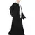 Black Embroidered Nida Abaya
