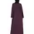Violet Embroidered Nida Abaya