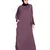 Purple Embroidered Nida Abaya