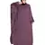 Purple Embroidered Nida Abaya