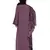 Purple Embroidered Nida Abaya