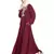 Maroon Embroidered Nida Abaya