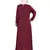 Maroon Embroidered Nida Abaya