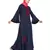 Blue Embroidered Nida Abaya