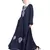 Blue Embroidered Nida Abaya