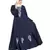 Blue Embroidered Nida Abaya