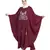 Maroon Embroidered Nida Abaya