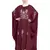 Maroon Embroidered Nida Abaya