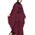 Maroon Embroidered Nida Abaya