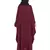 Maroon Embroidered Nida Abaya