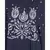 Blue Embroidered Nida Abaya