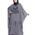 Grey Embroidered Nida Abaya