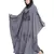 Grey Embroidered Nida Abaya