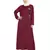 Maroon Embroidered Nida Abaya
