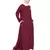 Maroon Embroidered Nida Abaya