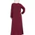 Maroon Embroidered Nida Abaya