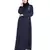 Blue Embroidered Nida Abaya