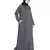 Grey Embroidered Nida Abaya
