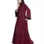Maroon Embroidered Nida Abaya