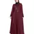 Maroon Embroidered Nida Abaya