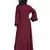 Maroon Embroidered Nida Abaya