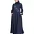 Blue Embroidered Nida Abaya