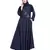 Blue Embroidered Nida Abaya