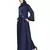 Blue Embroidered Nida Abaya