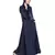 Blue Embroidered Nida Abaya