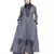 Grey Embroidered Nida Abaya