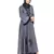 Grey Embroidered Nida Abaya