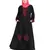 Black Embroidered Nida Abaya