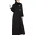 Black Embroidered Nida Abaya