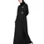 Black Embroidered Nida Abaya