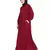Maroon Plain Nida Abaya