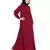 Maroon Plain Nida Abaya