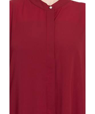 Maroon Plain Nida Abaya 5