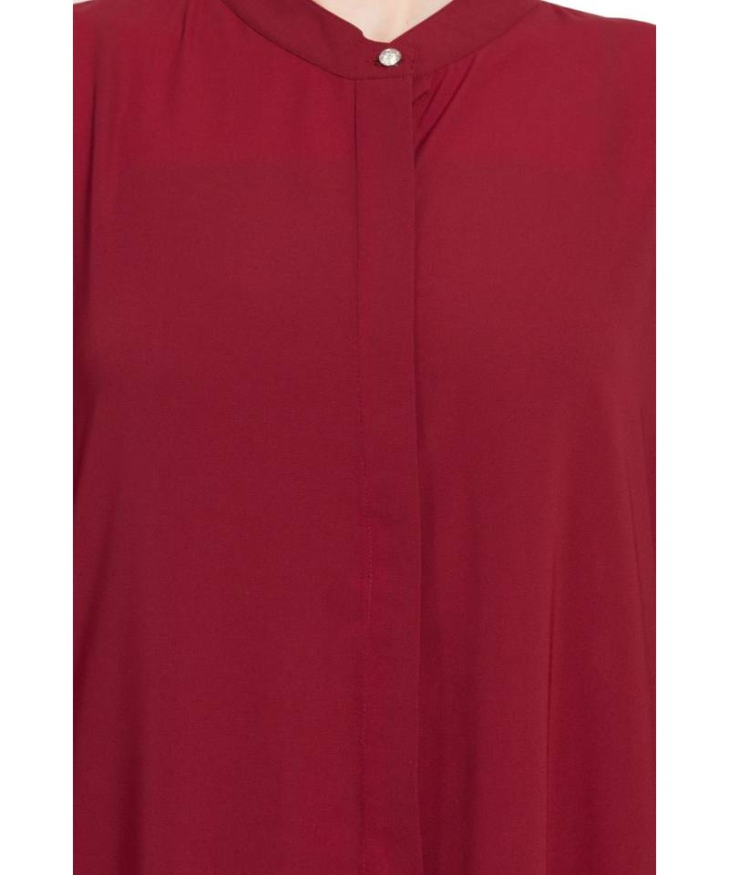 Maroon Plain Nida Abaya