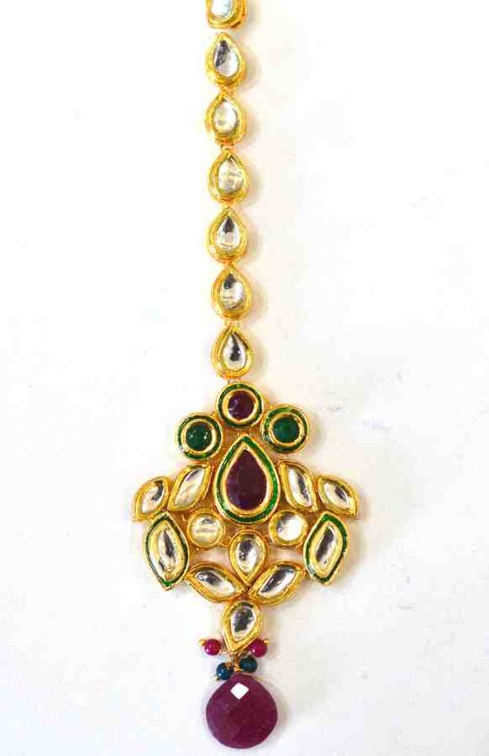 Kundan Red Green Bridal Set
