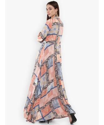 multicolor printed rayon stitched kurti 3