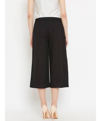 Black Solid Cullotes 4