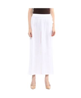 White Solid Palazzo 1