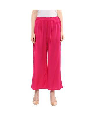 Pink Solid Palazzo 1