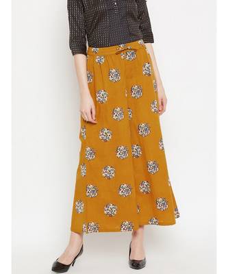 Mustard Printed Palazzo 1