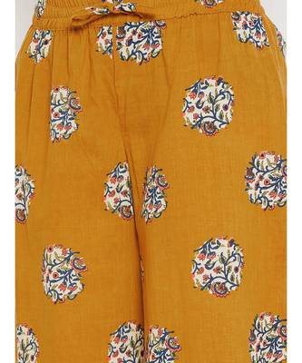 Mustard Printed Palazzo 4