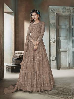 Chiku embroidered net salwar 1