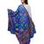 Women's Pure Cotton Aari Embroidery & Foil Mirrors Dupatta (Chakachak) Blue - CHK12