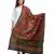 Women's Pure Cotton Aari Embroidery & Foil Mirrors Dupatta (Bharchak) Black
